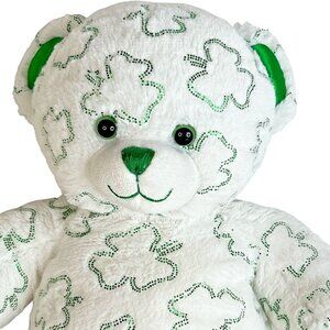 Build a Bear Lucky St Patrick's Day Clover Shamrock 16" Plush Stuffed Animal